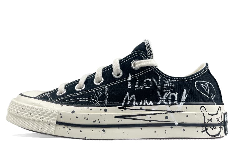Converse 1970s All Star Anti Slip Wear Resistant Low Top Canvas Shoes Unisex Black White