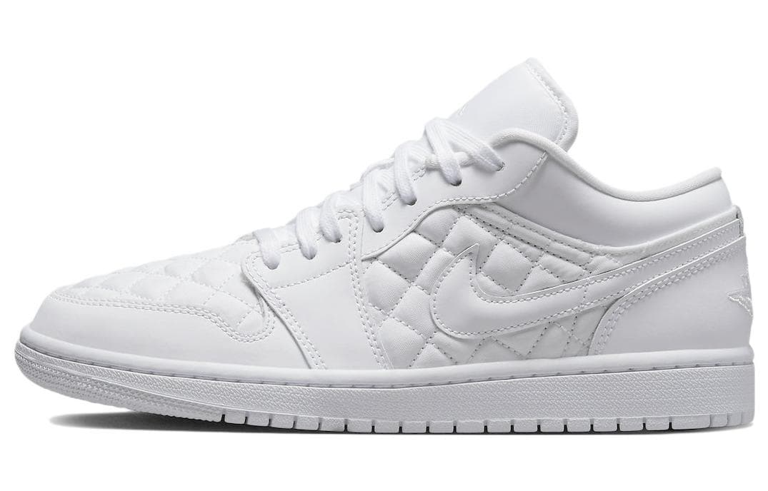 Air Jordan 1 Low Triple White Quilted Women's