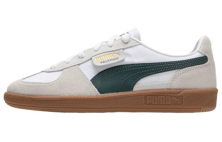 PUMA Palermo Low-Top Casual Shoes Unisex Gray Green