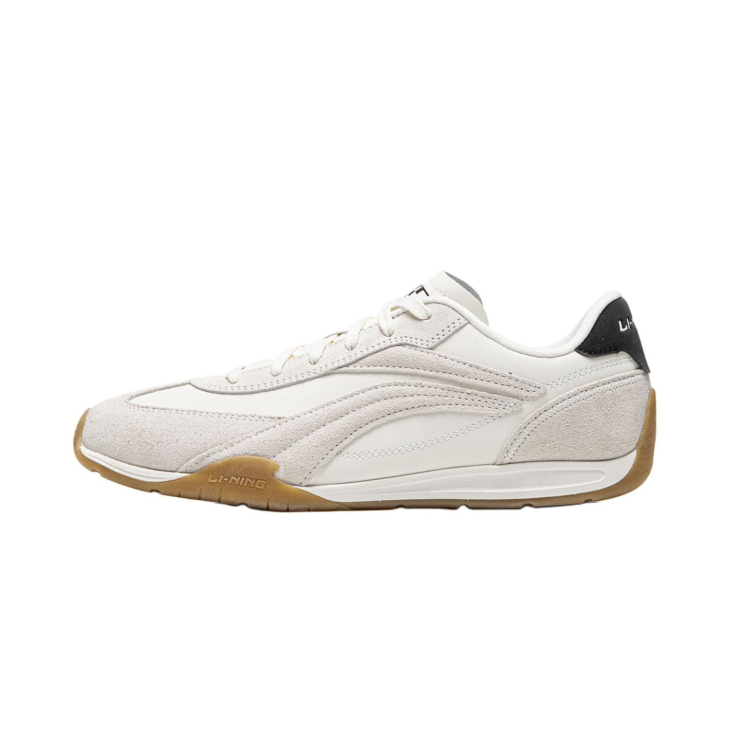 Li-Ning Film TURBO Dopamine Classic Thin Sole Retro Versatile Fashion Trendy Comfort Lightweight Anti-Slip Wear-Resistant Lightweight Low-Top Casual Lifestyle Shoes Men's Cloud White