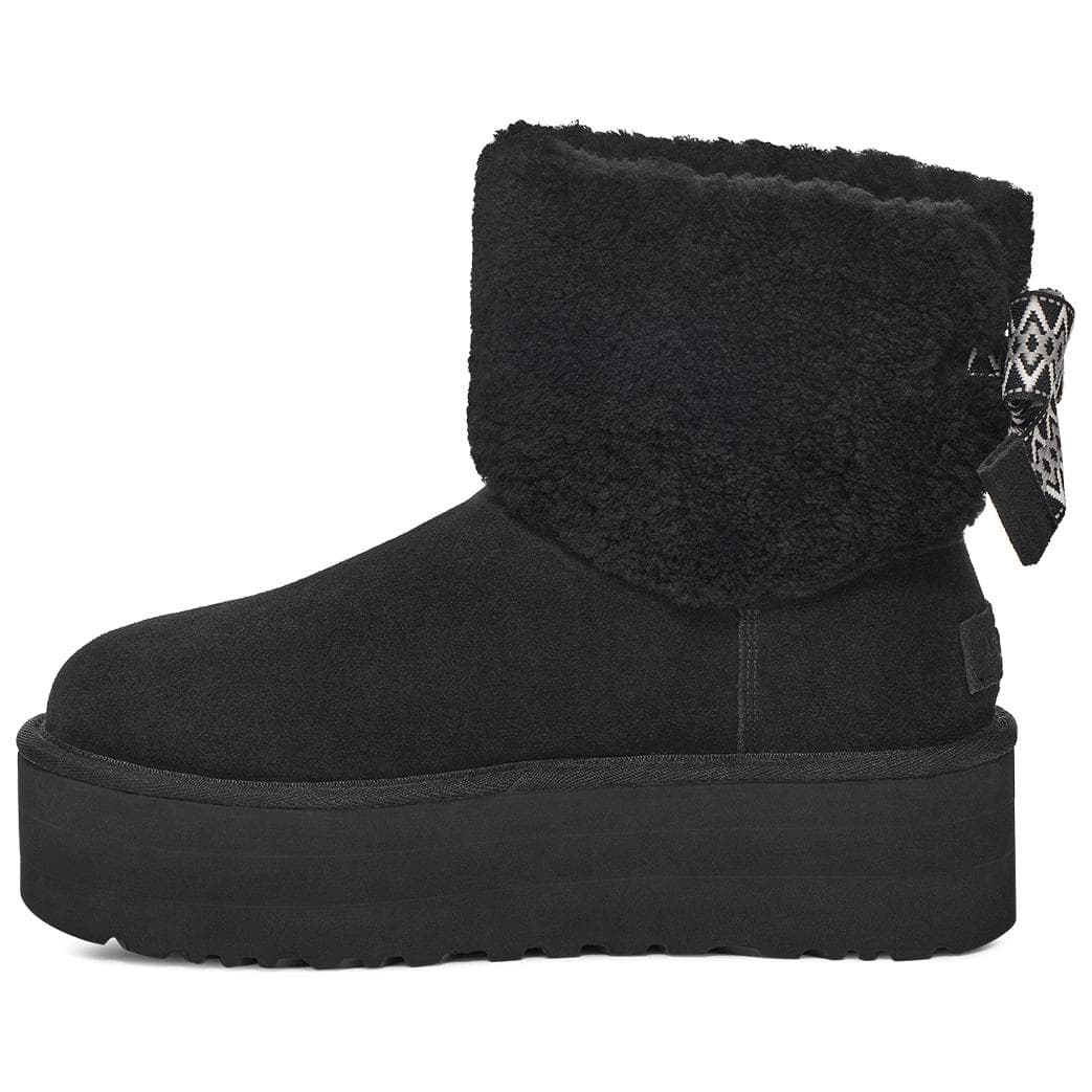 UGG Classic Mini Maxi Curly Boot Black Women's