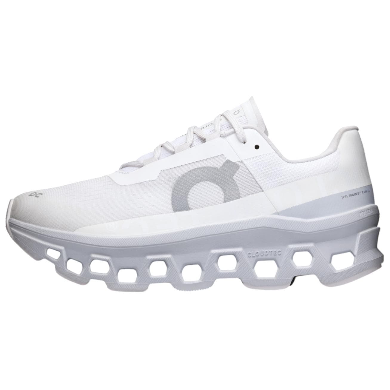 On Cloudmonster Comfort Versatile Wear-Resistant Breathable Low-Top Marathon Running Shoes Men's White