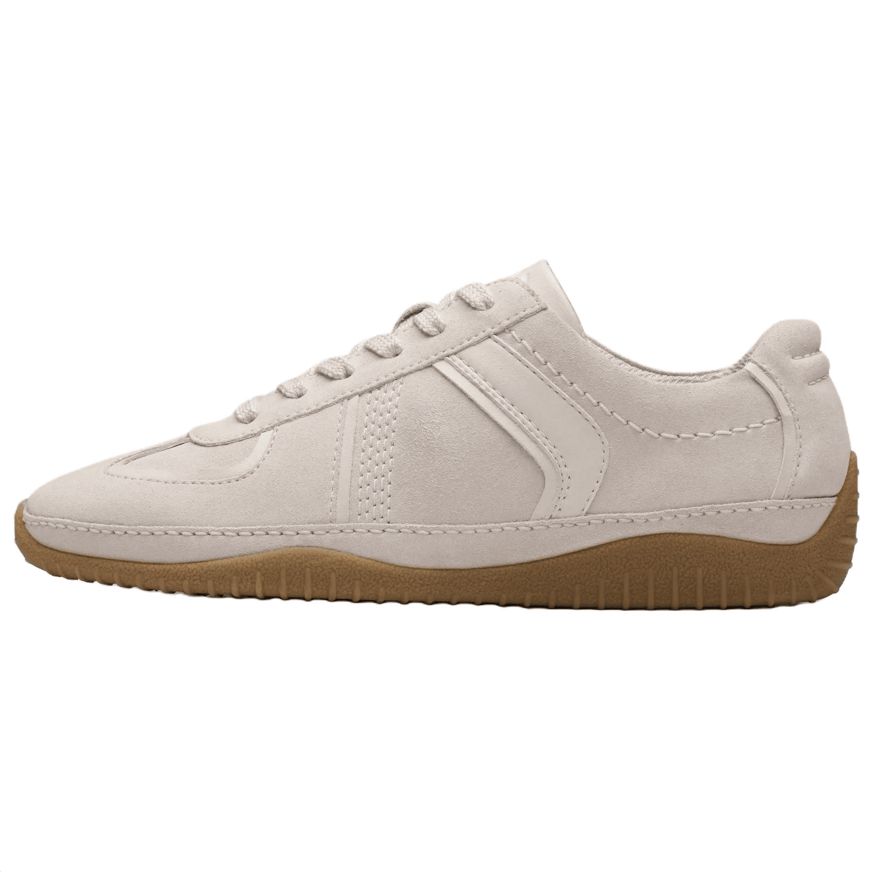 Clarks Meridor Lo Leather Round Toe Lace-Up Low-Top Casual Shoes Women's Beige