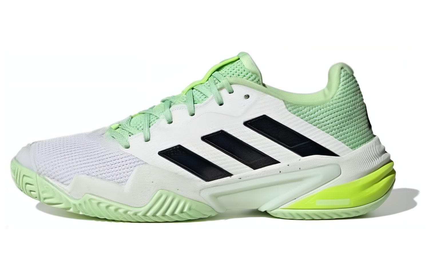 Adidas Barricade 13 Cloud White Core Black Semi Green Spark