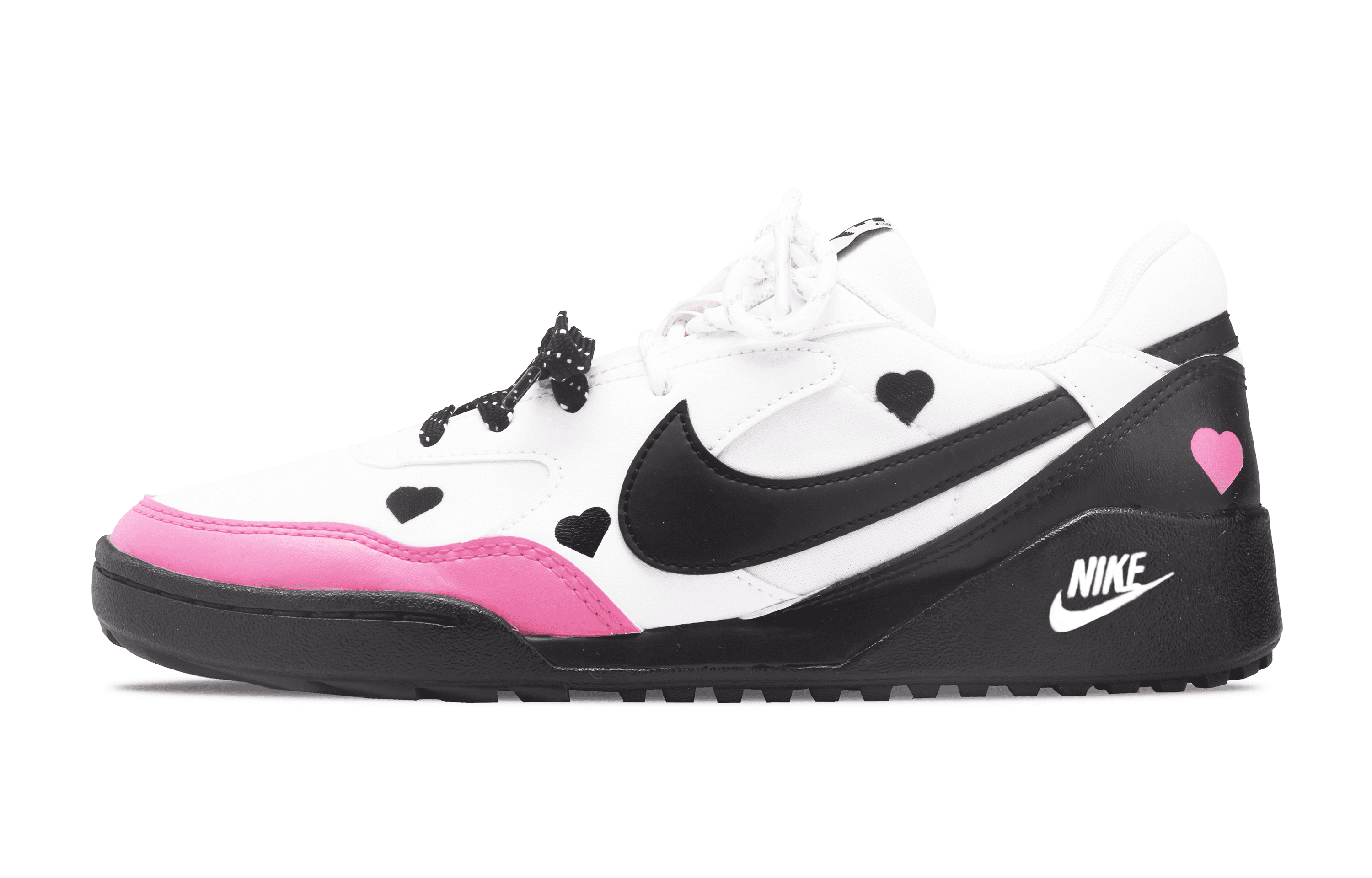 Custom SneakersNike Terra Manta Sweet Confession Muse Style Double Laces Couple Sweet Cool Valentine's Day Versatile Anti-Slip Breathable Low-Top Skate Shoes Women's Black Pink