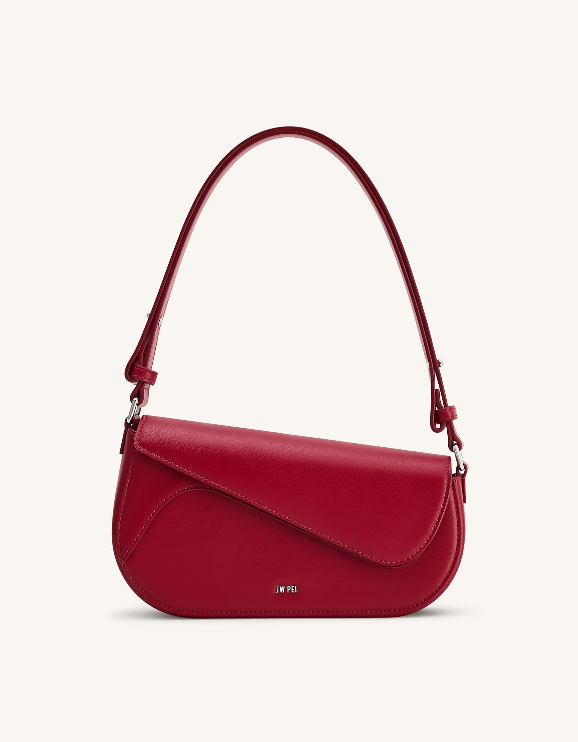 JW PEI Addisyn shoulder bag in deep claret red