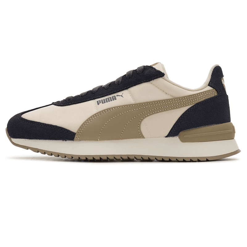 PUMA R78 Nylon Durable Breathable Lightweight Low-Top Casual Shoes Unisex Gray Blue