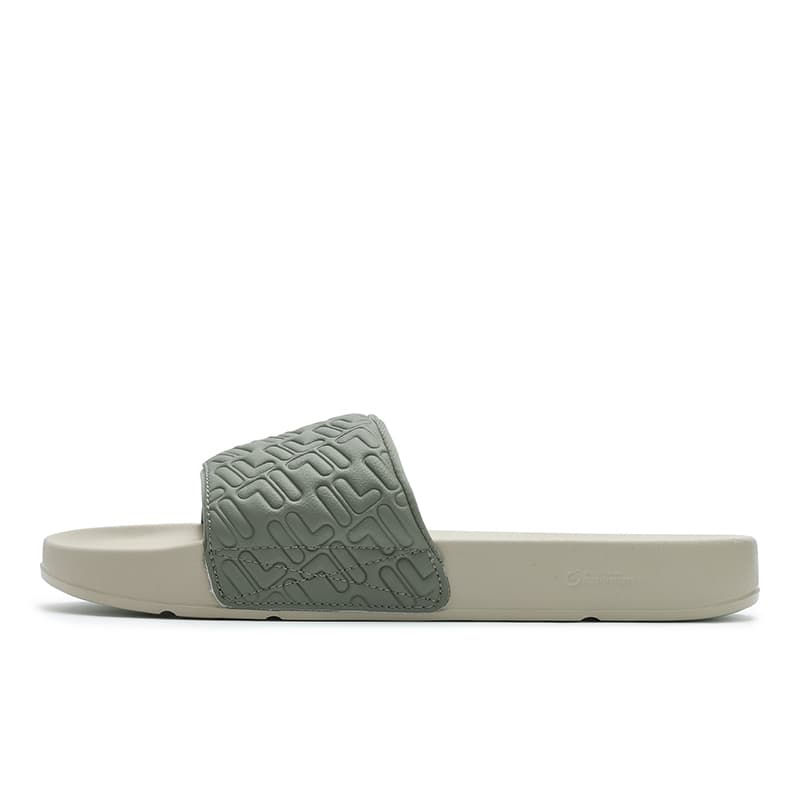 FILA DRIFTER Slip-Resistant Abrasion-Resistant Slide Slippers Men's Vanilla Grass Green