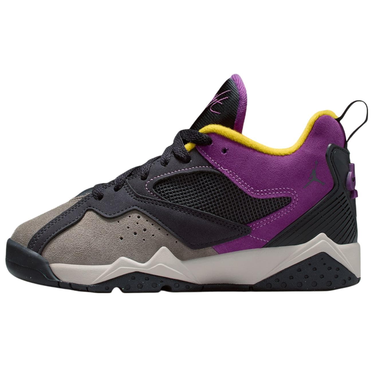 Jordan MVP 92 Comfort Lightweight Anti-Slip Wear-Resistant Mid-Top Retro Basketball Shoes Unisex Gray Black