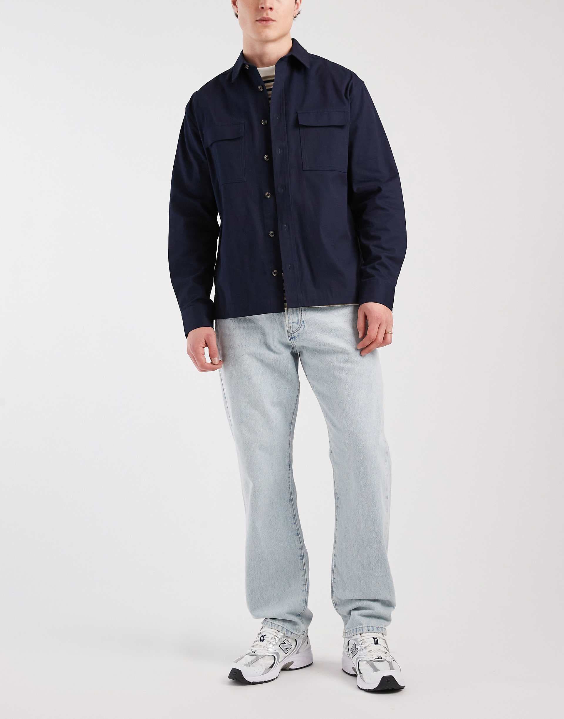 ONLY & SONS Edge straight fit jeans in bleached denim