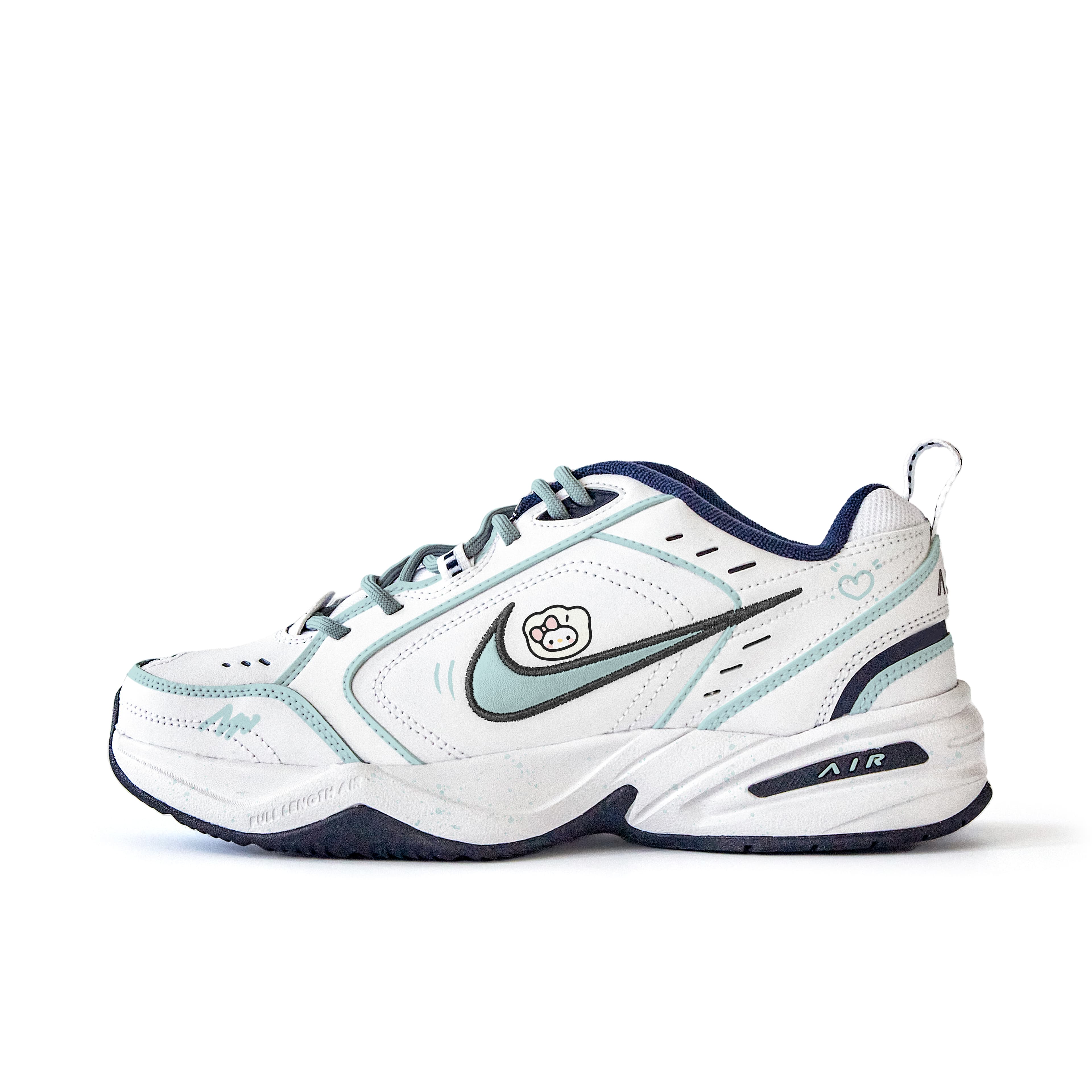 Nike Air Monarch 4 Chunky Sneakers Unisex Low-Top Light Green