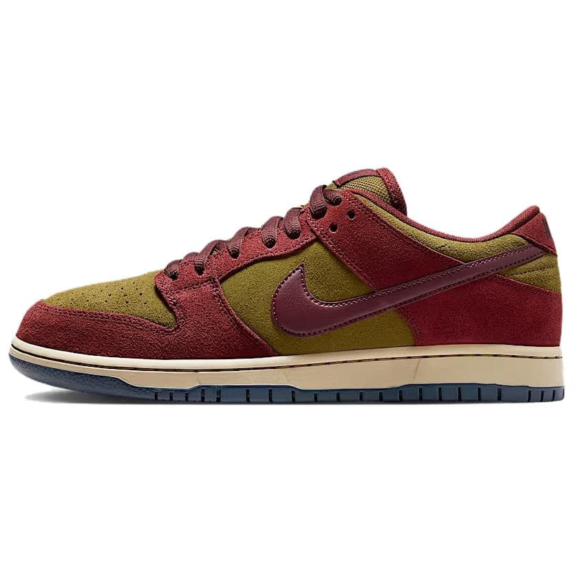 Nike Dunk SB Anti Slip Wear Resistant Low Top Skateboard Shoes Unisex Red Beige