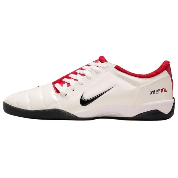 Nike Total 90 IIl Anti Slip Wear Resistant Soccer Shoes Unisex White Red