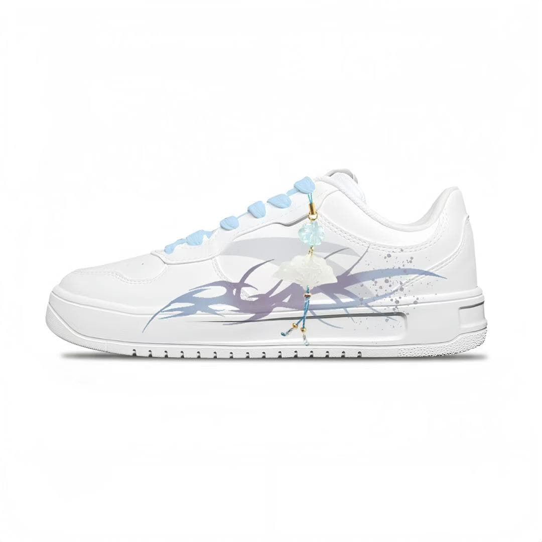 Custom Sneakers: Anta 'Qing Song' Synthetic Leather Low-Top Sneakers