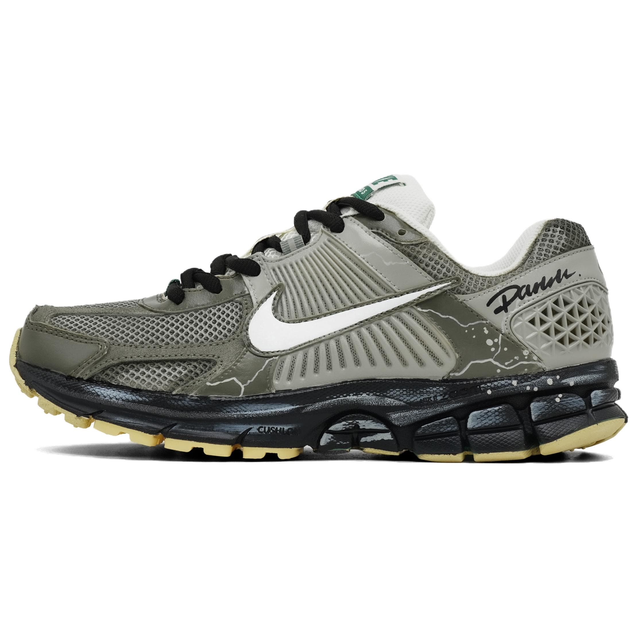 Custom Sneakers Nike Zoom Vomero 5 Old Path Functional Retro Comfortable Mesh Low-Top Running Shoes Unisex Olive Green
