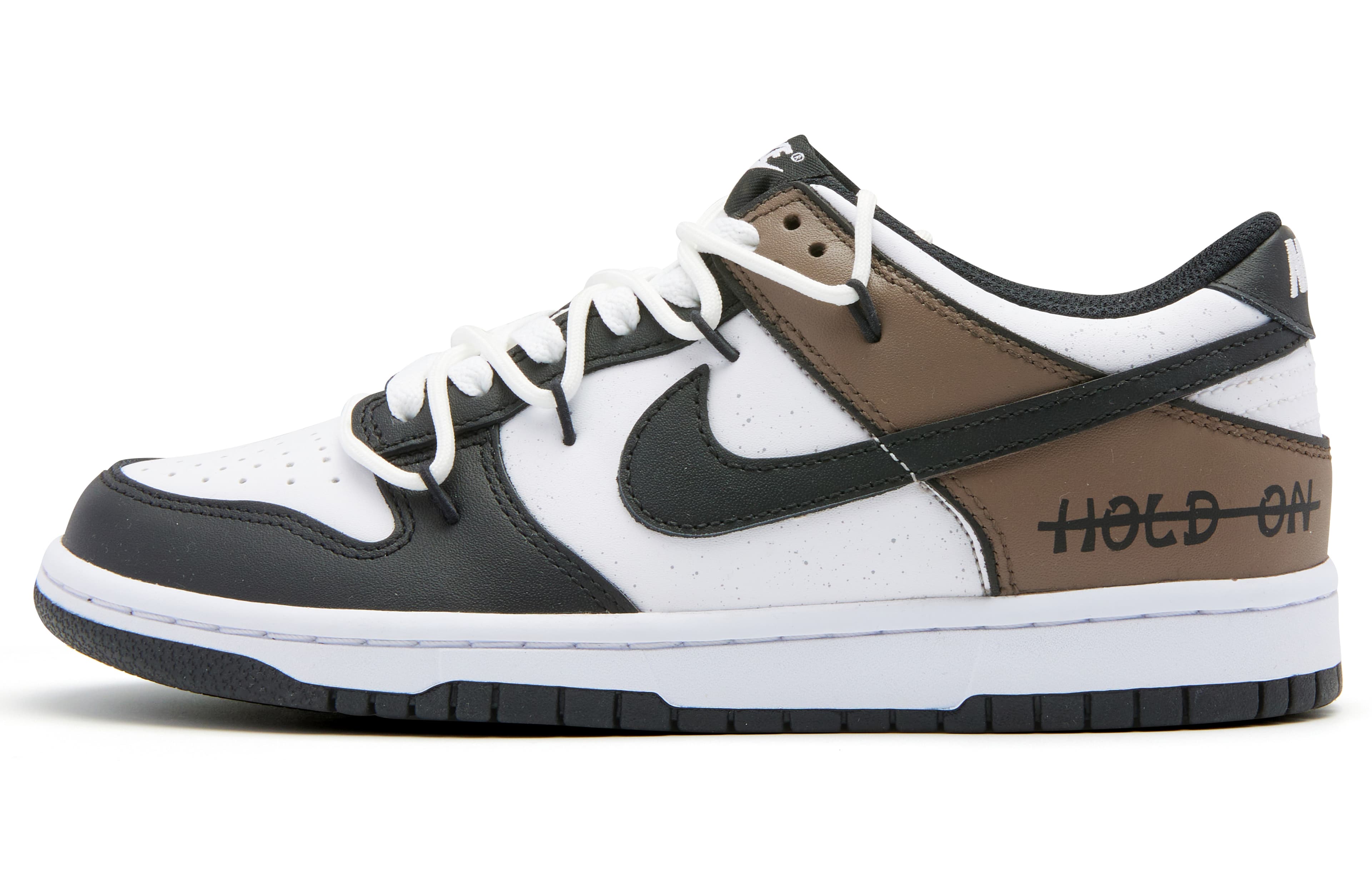 Nike Dunk Retro Anti-Slip Wear-Resistant Low-Top Skateboard Shoes Unisex Black Brown