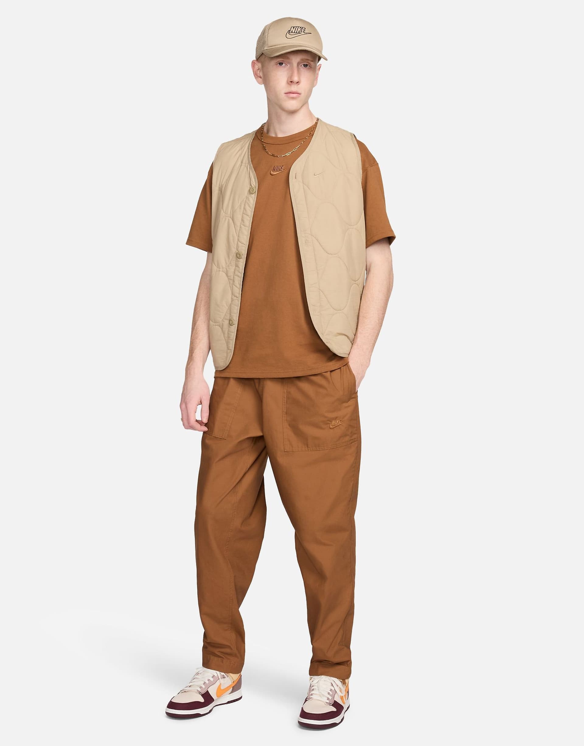 Nike Club woven Barcelona pants in brown