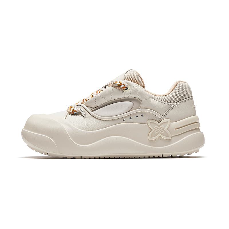 Anta 'Donut' Trendy Comfort Slip-Resistant Wear-Resistant Low-Top Casual Shoes Women's Beige