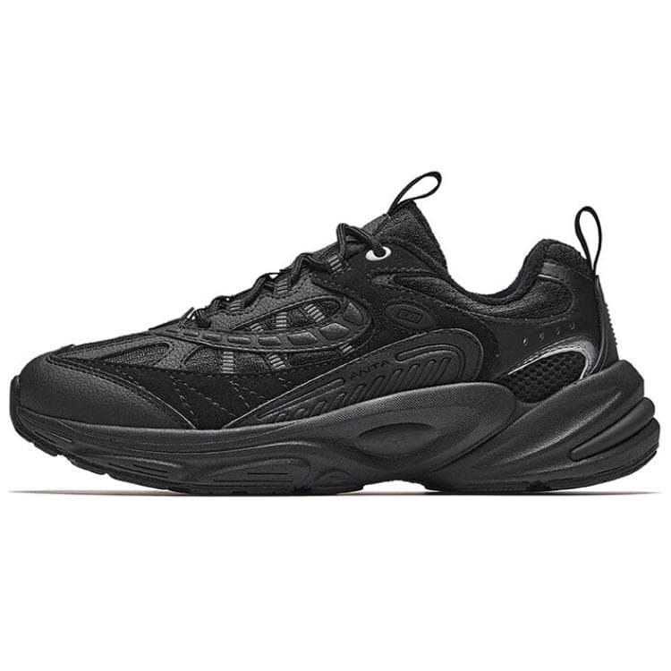 Anta Cushioning Slip Resistant Low Top Casual Running Shoes Women's Black