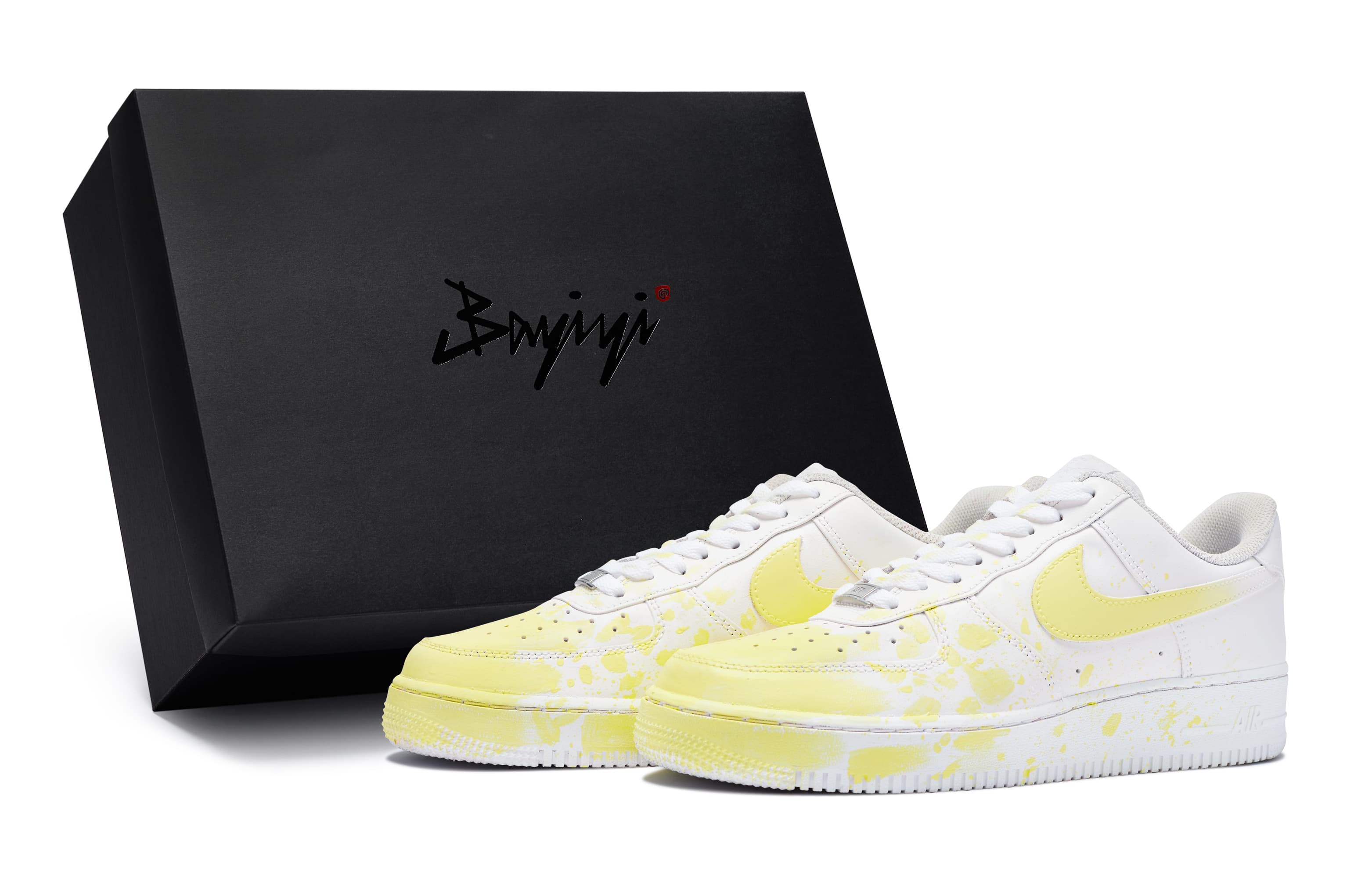 Nike Air Force 1 Skateboard Shoes Women's Low-Top Yellow/White
