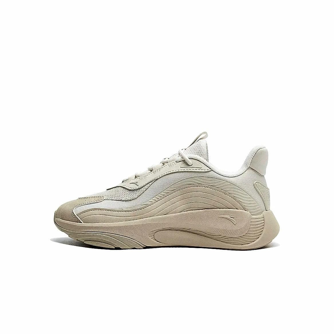 Anta Trendy Worship 4.0 Cushioned Slip-Resistant Low-Top Casual Shoes Men's Ecru