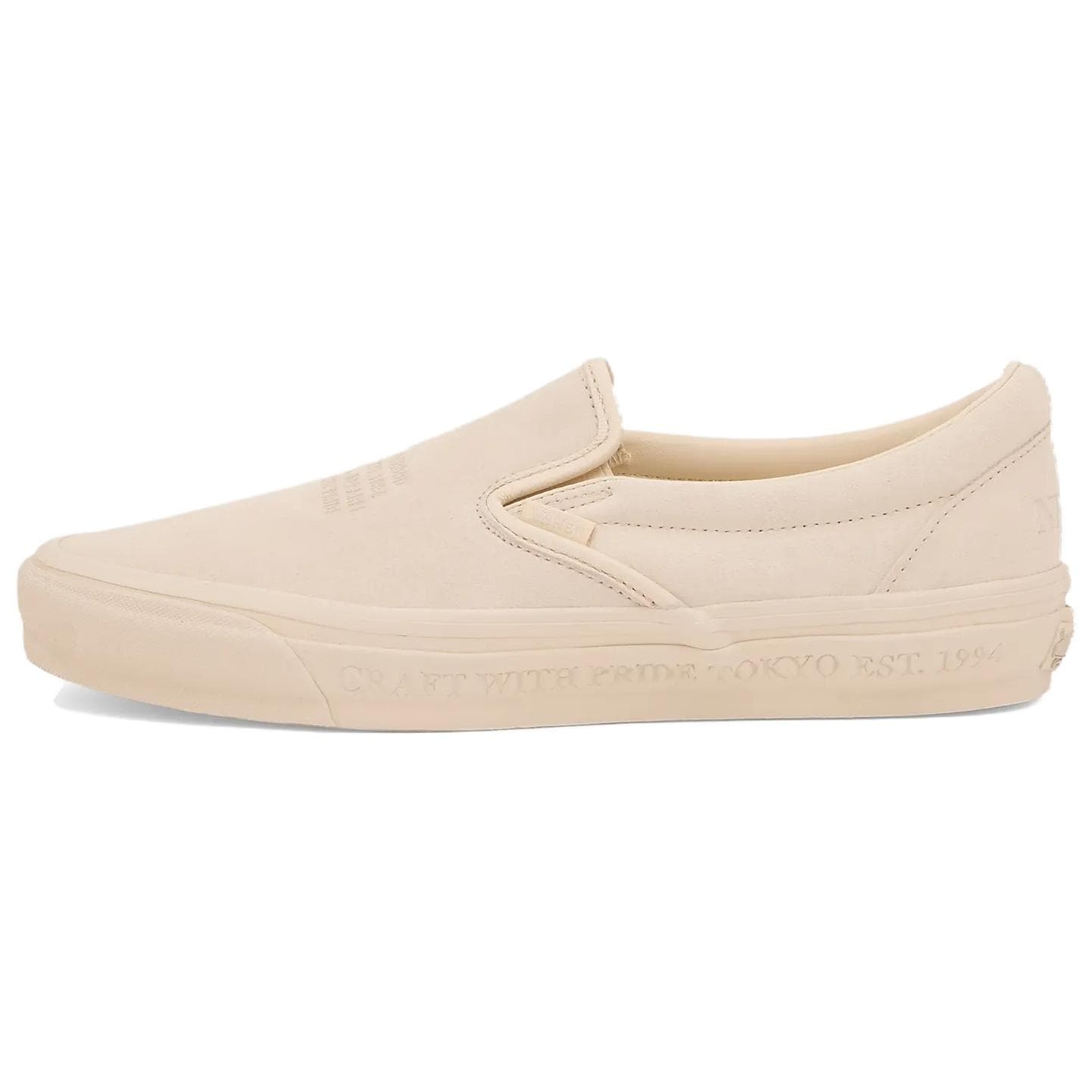 NEIGHBORHOOD x Vans Slip-on 98 Versatile Comfortable Wear-Resistant Low-Top Skate Shoes Unisex Beige