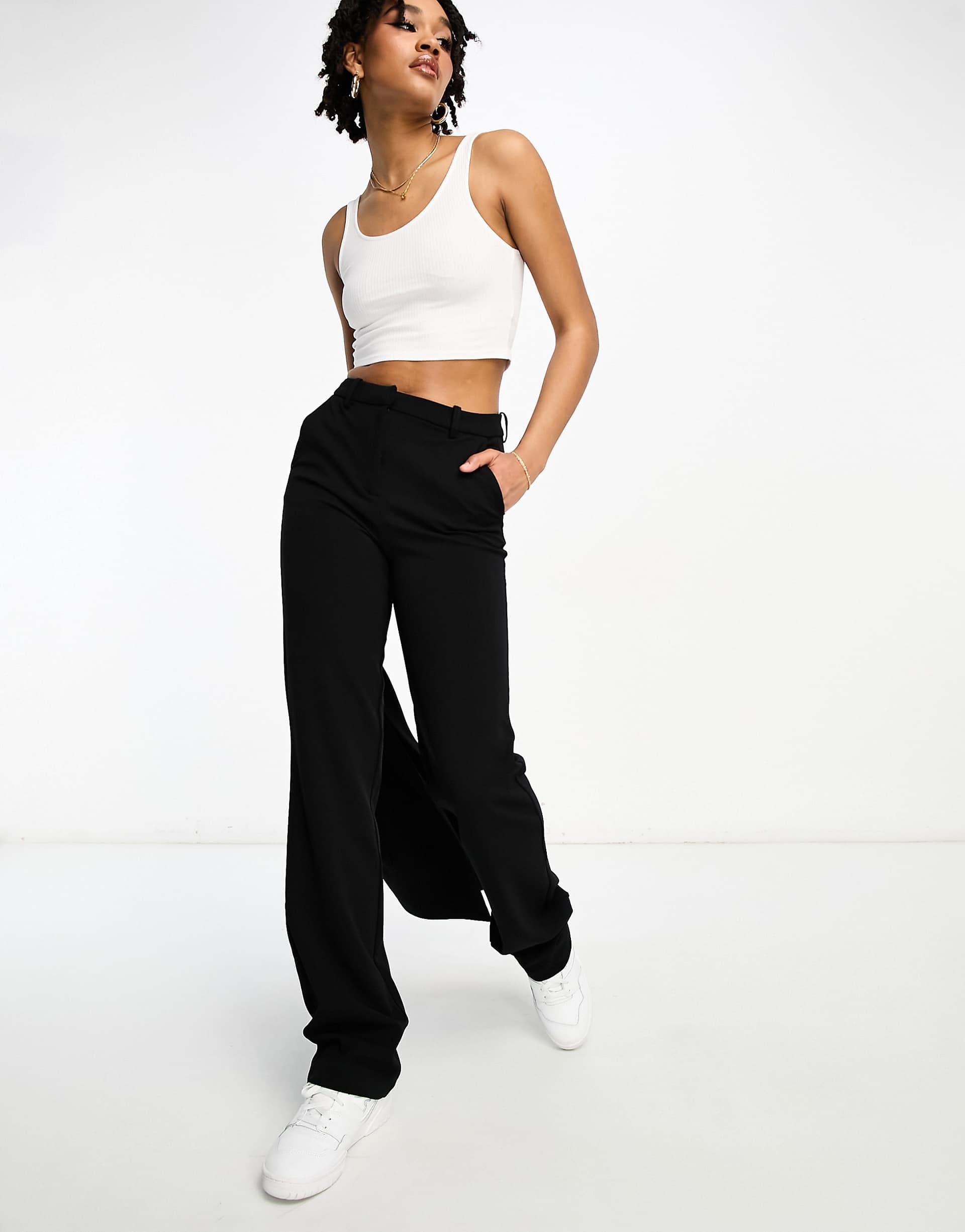 Vero Moda Tall tailored cigarette pants in black - part of a set