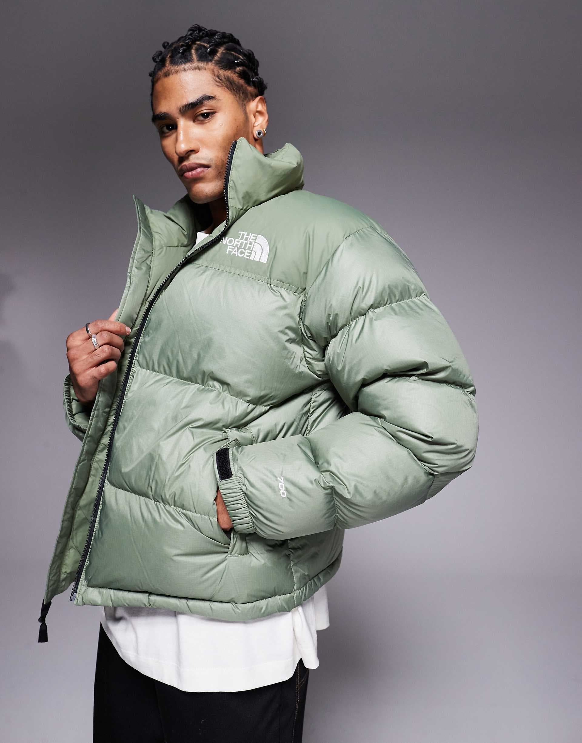 The North Face 1996 Retro Nuptse Jacket in sage green