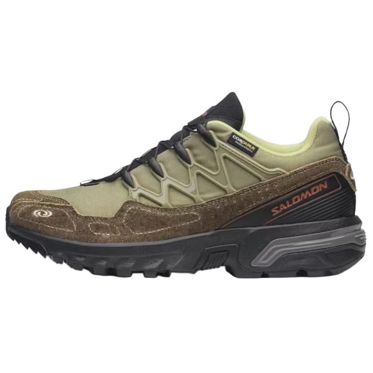 SALOMON ACS+ Escape Classic Comfort Cushioning Wear-Resistant Supportive Lightweight Low-Top Running Shoes Unisex Green Brown