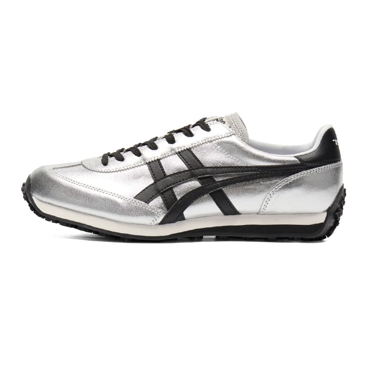 Onitsuka Tiger Edr 78 Unique Versatile Wear-Resistant Low-Top Casual Shoes Unisex Silver Black