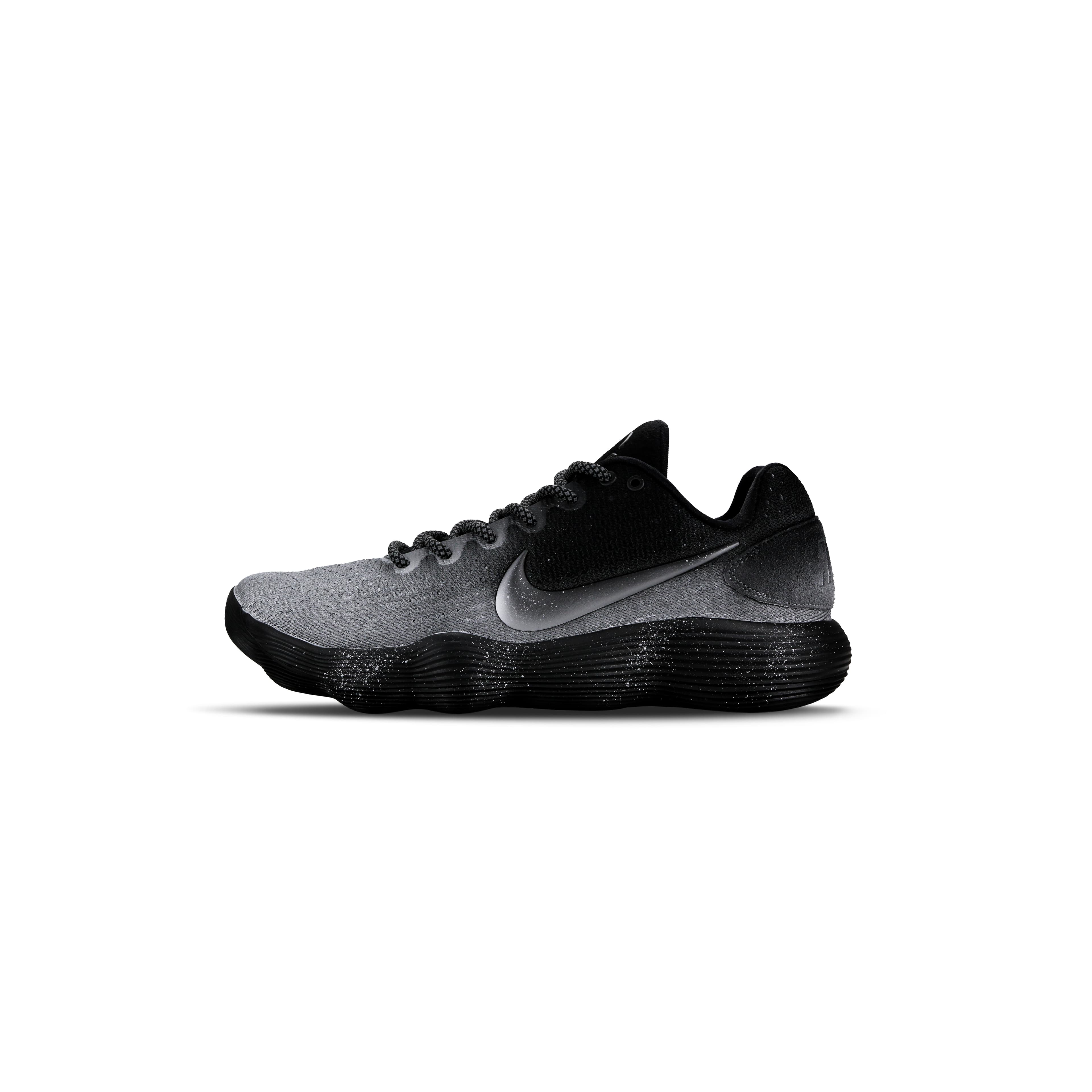Nike Hyperdunk 2017 Galaxy Star Path Black Warrior Performance Trendy Personalized Premium Wear-Resistant Low-Top Full-Length React Basketball Shoes Unisex Black Silver