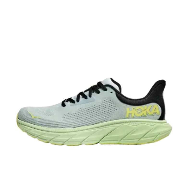 HOKA ONE ONE Arahi 7 Comfort Casual Sport Wear-Resistant Low-Top Casual Running Shoes Men's Light Green Yellow
