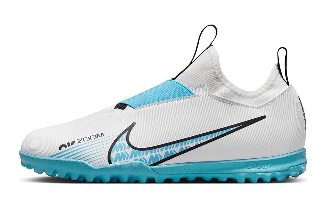 Nike Air Zoom Vapor 15 Assassin's Creed 15 Academy Anti-Kick Cushioning Low-Top Kids' Soccer Shoes White Blue Kids'