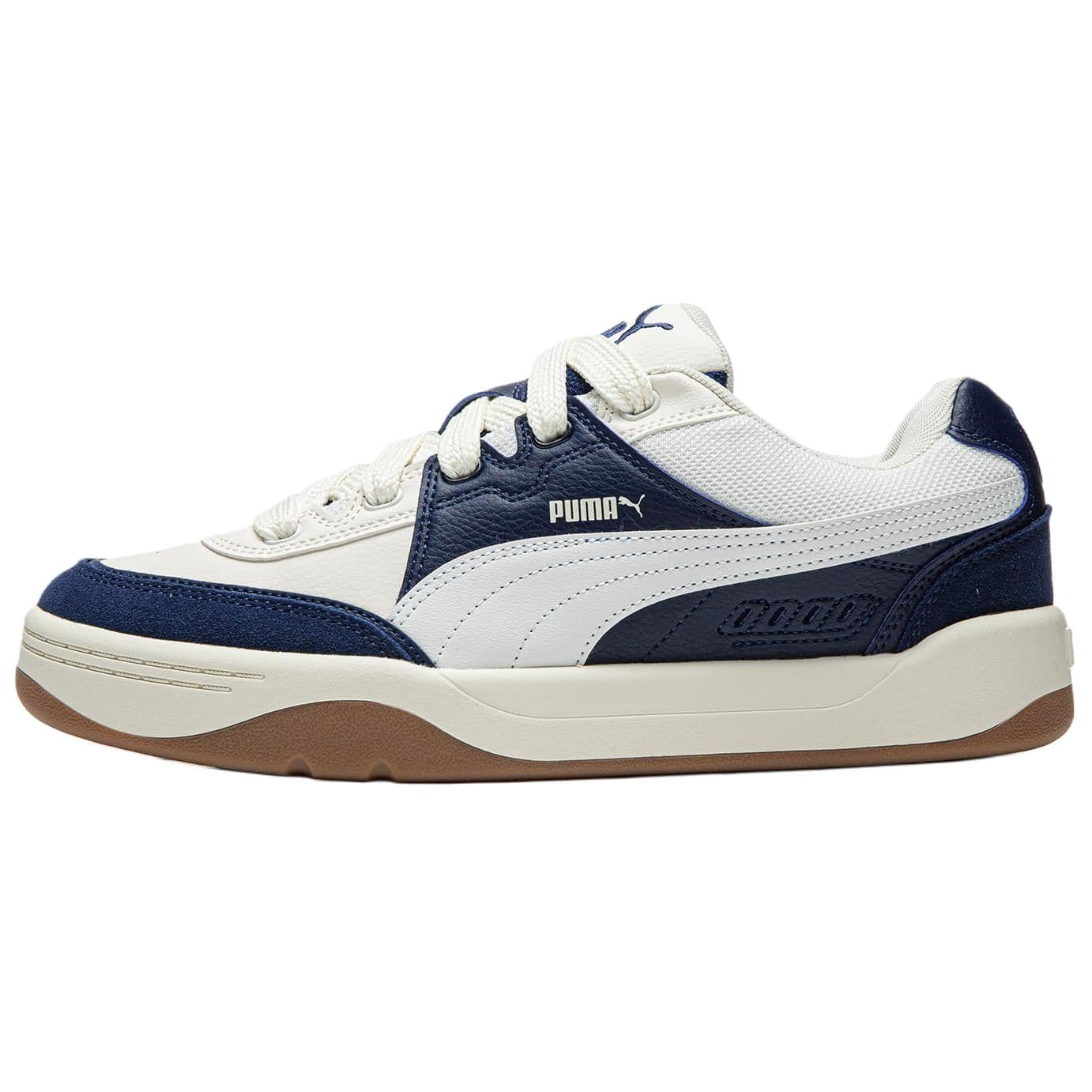 PUMA Park Lifestyle SK8 Comfortable Versatile Trendy Minimalist Slip-Resistant Low-Top Sneakers Unisex White Blue