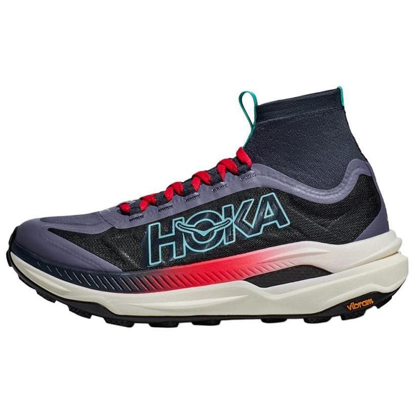 HOKA ONE ONE Tecton X Anti-Slip Wear-Resistant High-Top Trail Running Running Shoes Men's Dark Blue