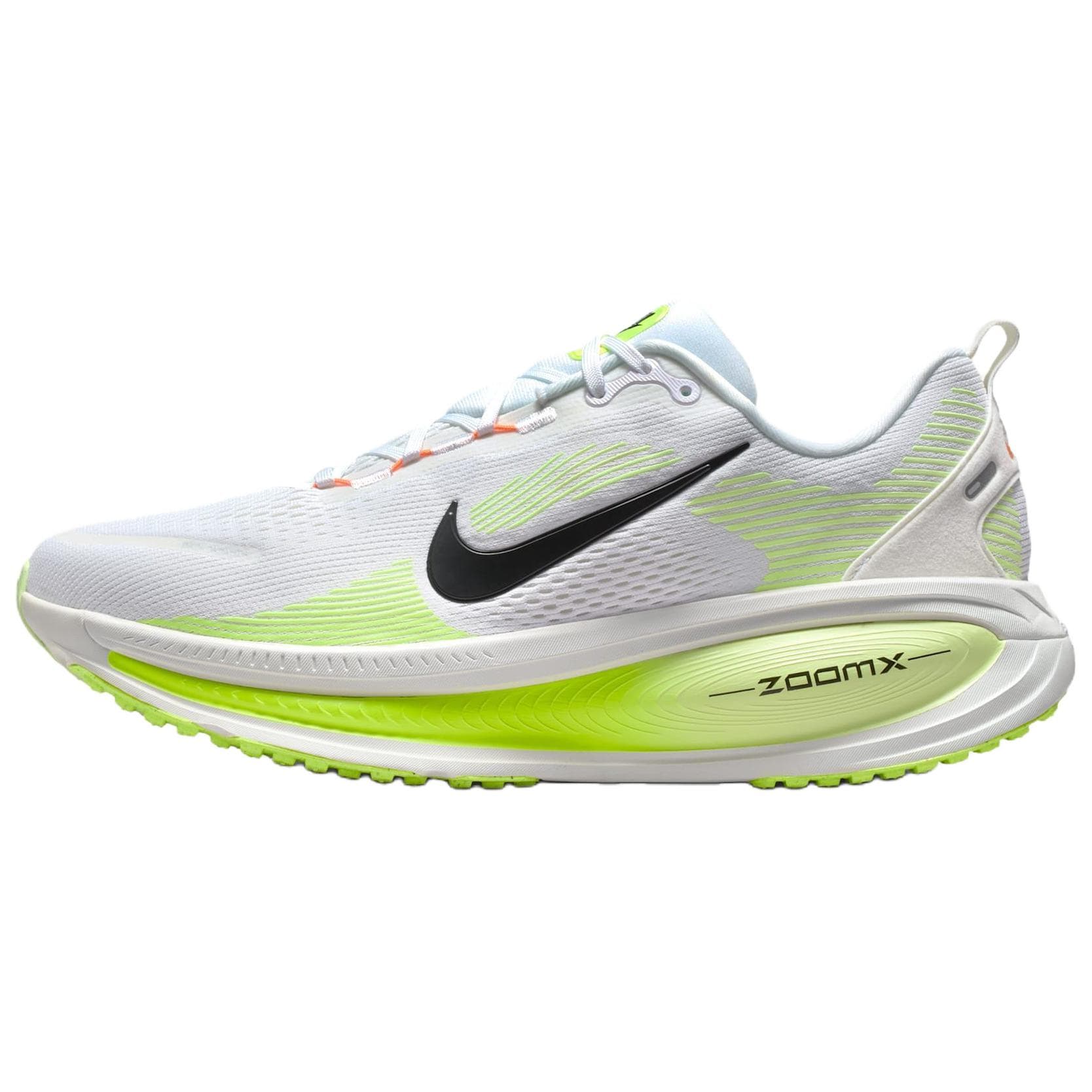 Nike Vomero 18 Classic Comfort Breathable Reflective Running Shoes Men's White Green