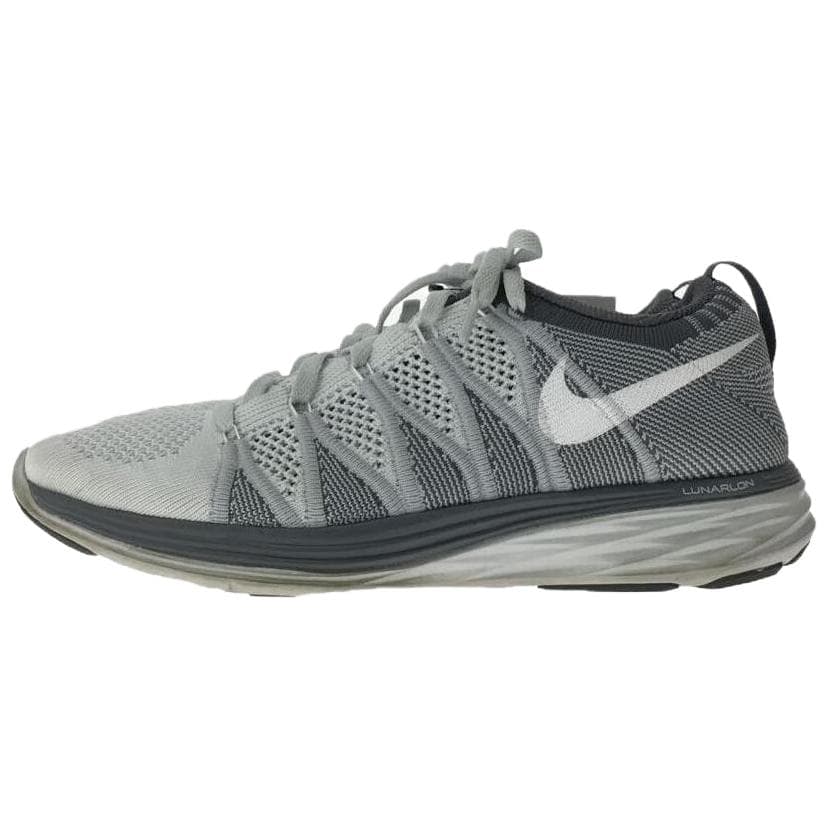 Nike Flyknit Lunar 2 Versatile Comfortable Anti-Slip Wear-Resistant Low-Top Running Shoes Women's Gray