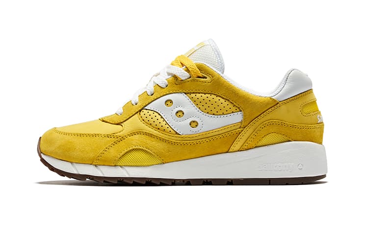 Saucony Shadow 6000 Running Shoes Unisex Low-Top Yellow White