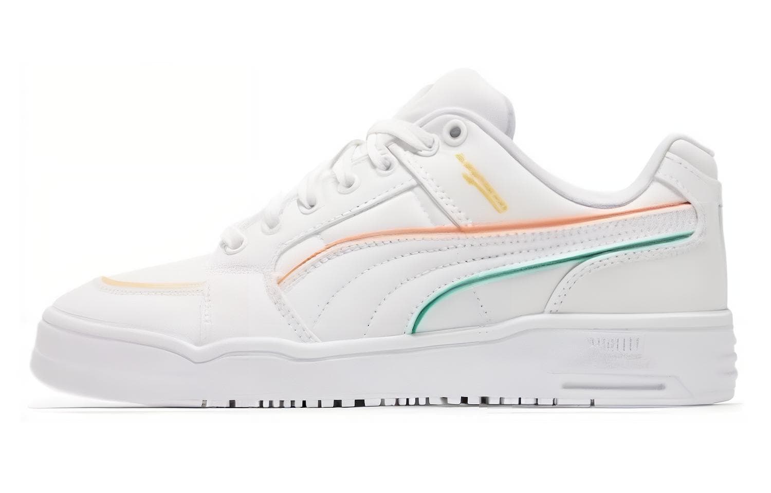 PUMA Slipstream Cushioning Wear-Resistant Low-Top Skate Shoes Unisex White Green