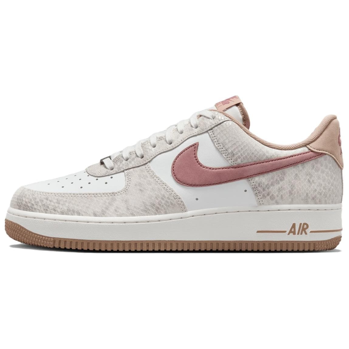 Nike Air Force 1 Anti-Slip Wear-Resistant Low-Top Skateboard Shoes Unisex White Brown