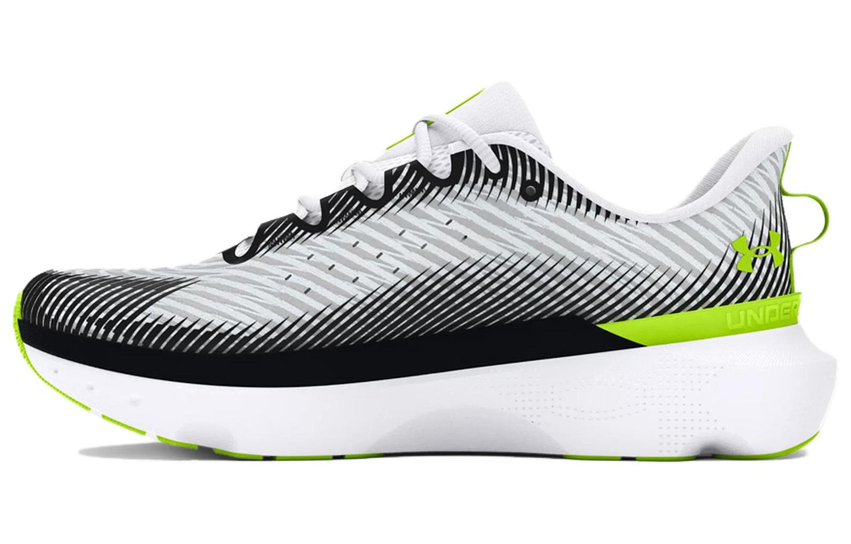 Under Armour Infinite Pro Cushioning Wear-Resistant Low-Top Running Shoes Men's White Black