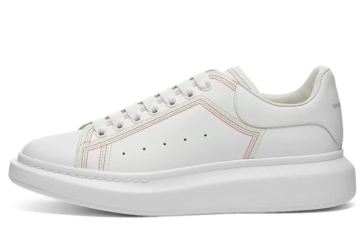 Alexander McQueen Oversized Embroidered White Multi
