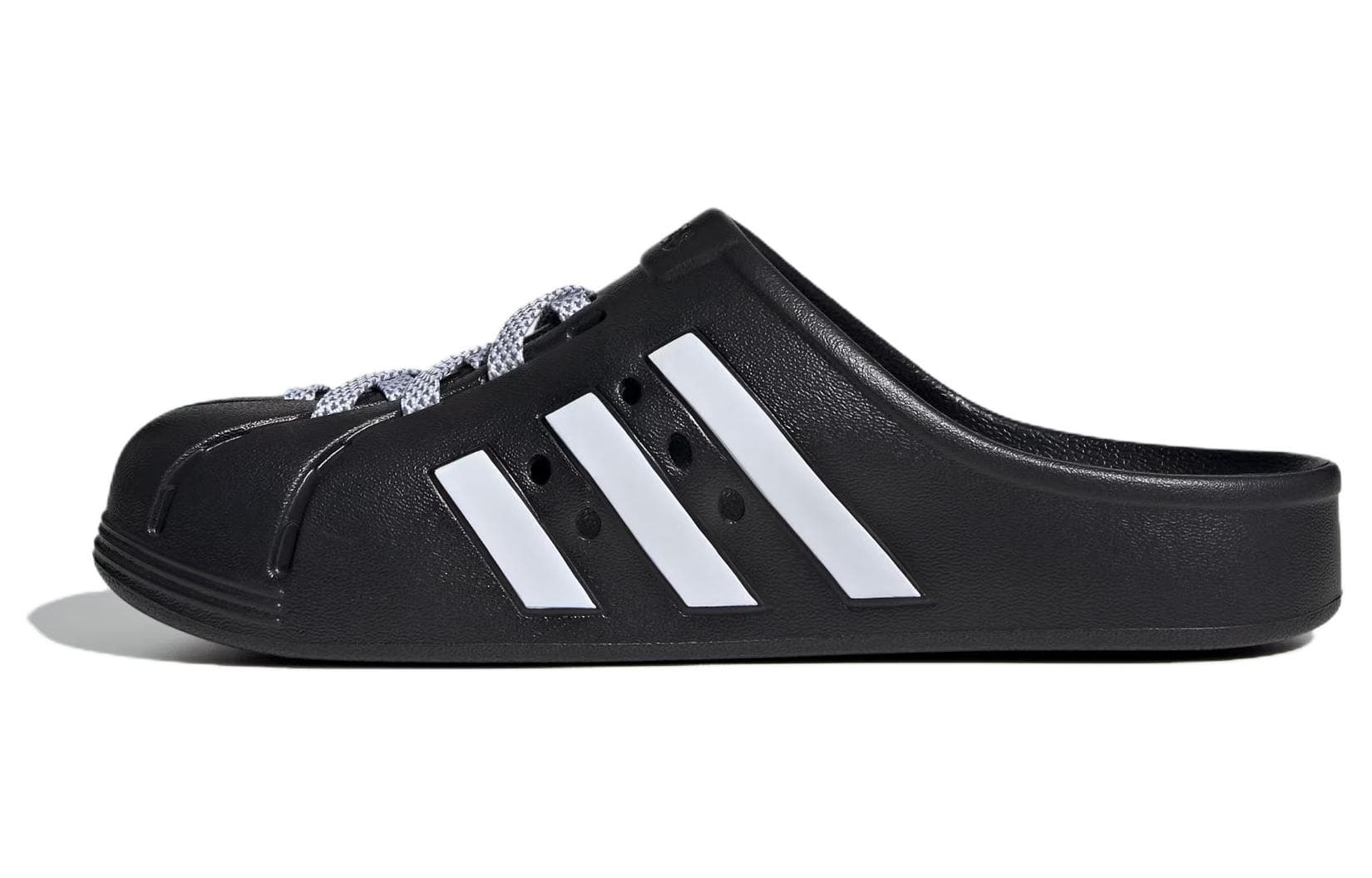 Adidas Adilette Clogs 'Black White'