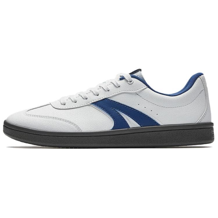 Anta Lifestyle Series Retro Trendy Anti-Slip Wear-Resistant Lightweight Low-Top Skate Shoes Men's Grass White/Grey/Bicheng Blue