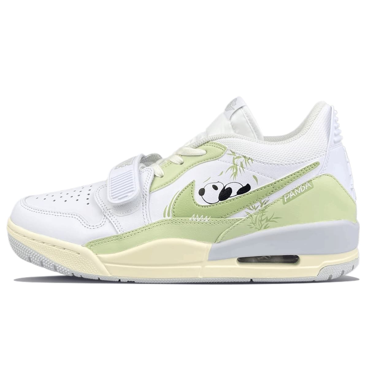 Jordan Legacy 312 Late Star Guide Anti-Slip Wear-Resistant Low-Top Vintage Basketball Shoes Men's White Green