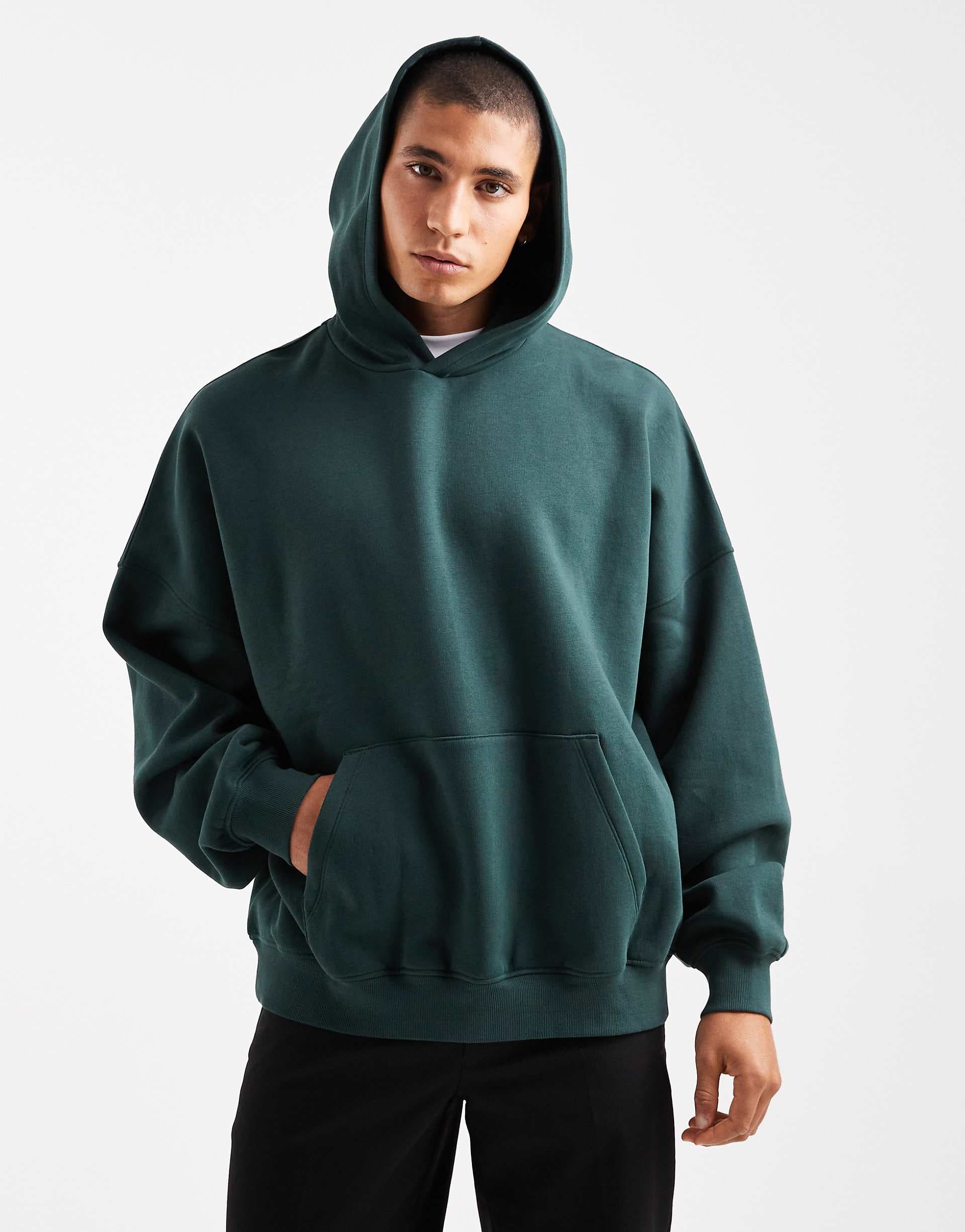 ASOS DESIGN essentials extreme oversized hoodie in green