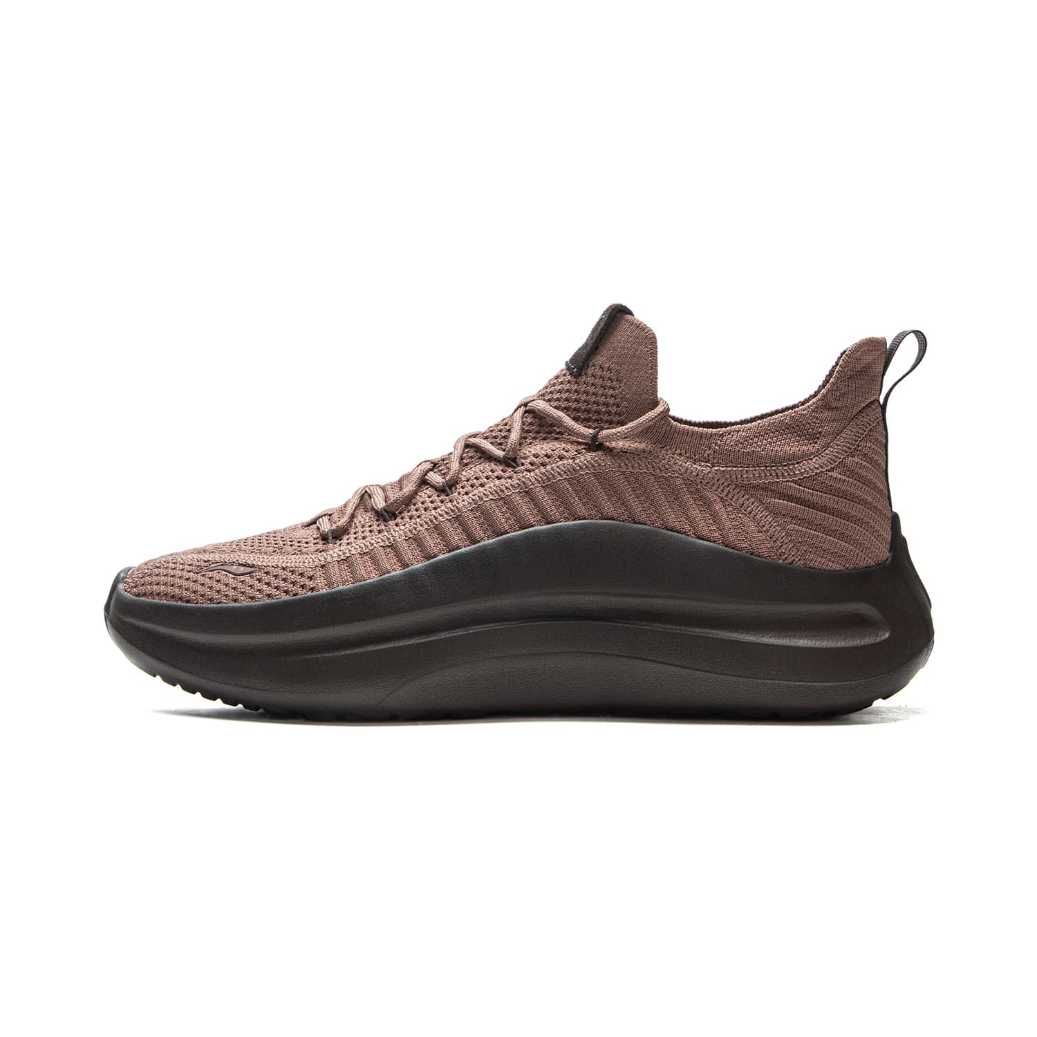 LiNing Yun Lang Knit Versatile Fashion Trendy Classic Soft Comfort Shock Absorption Anti-Slip Wear-Resistant Lightweight Rebound Low-Top Casual Lifestyle Shoes Men's Brownie Brown