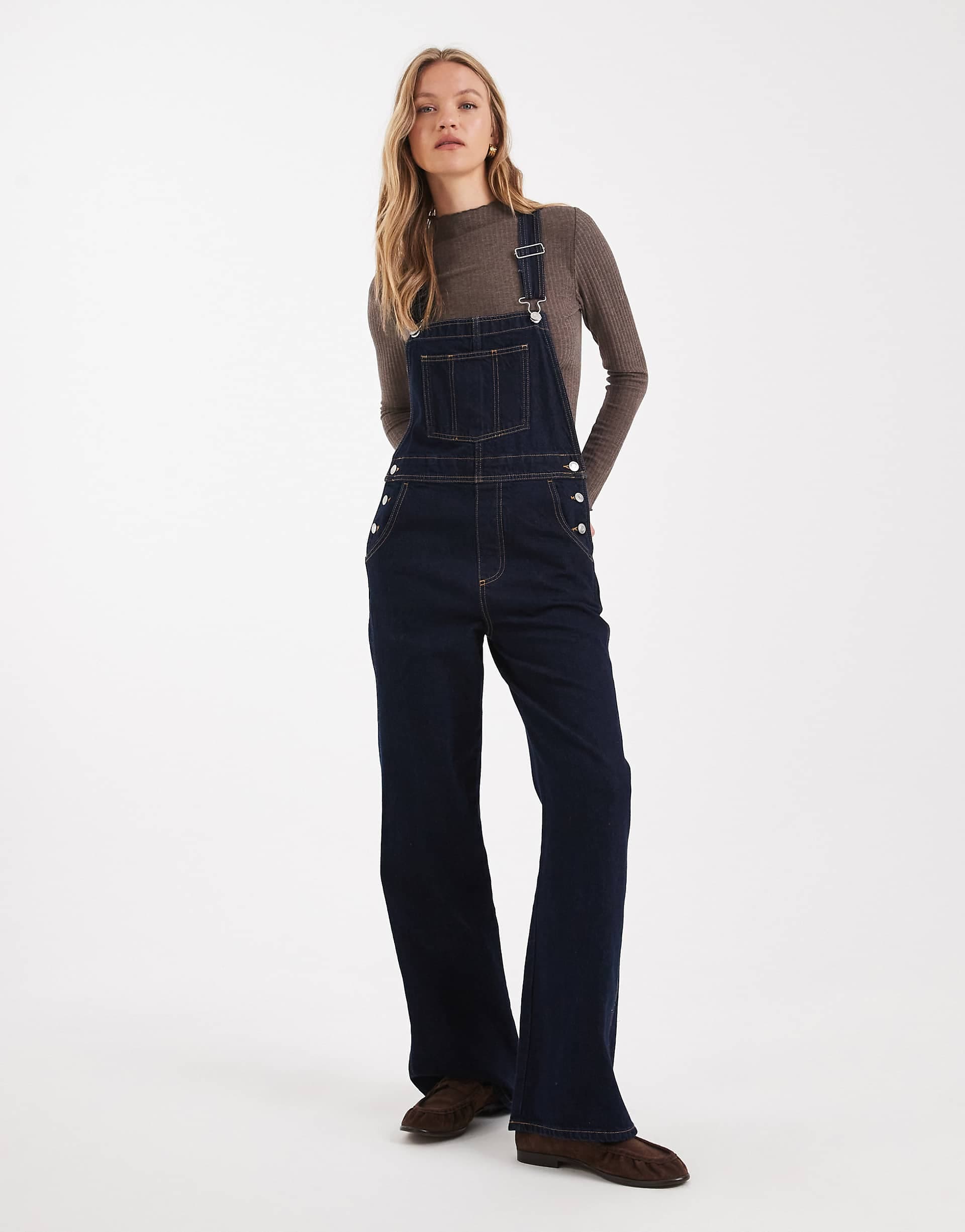 ASOS DESIGN denim overall in rinsewash