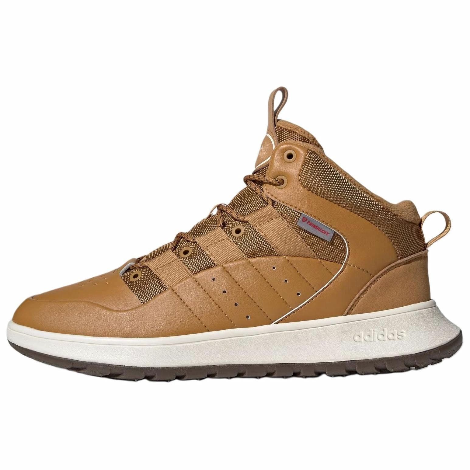 Adidas Anti-Slip Wear-Resistant High-Top Vintage Basketball Shoes Unisex Brown