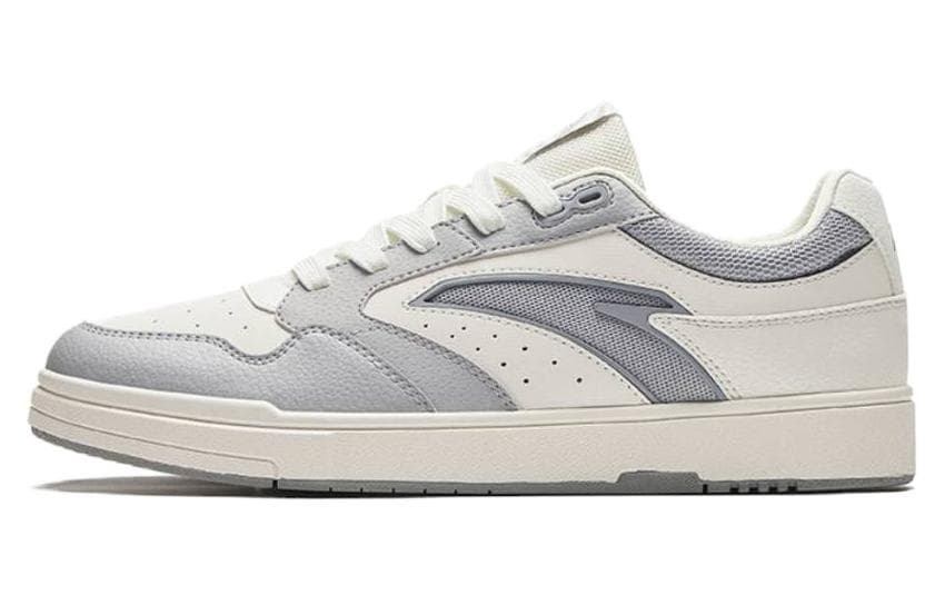 Anta Street Naughty GZ Durable Breathable Low-Top Skateboard Shoes Men's Gray Beige